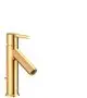 AXOR-HG-AXOR-Starck-Einhebel-Waschtischmischer-100-CoolStart-mit-Hebelgriff-und-Zugstangen-Ablaufgarnitur-Polished-Gold-Optic-10007990 gallery number 1